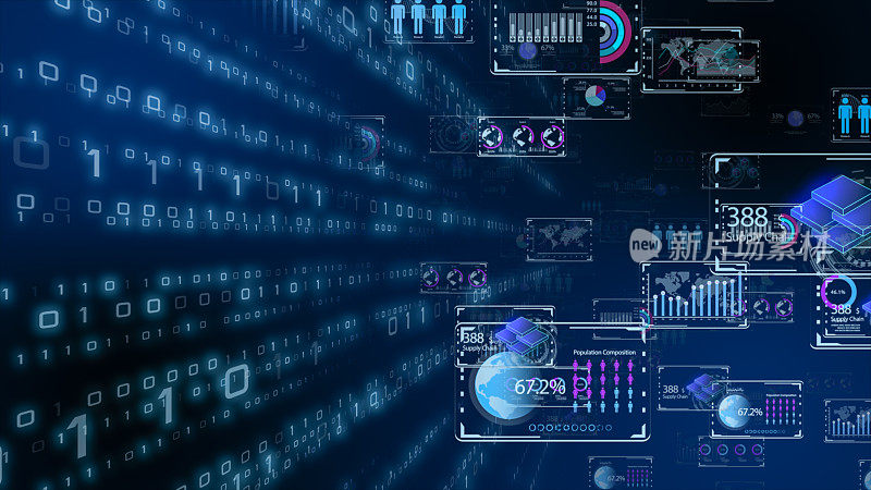 5G/6G和AI技术，全球通信网络概念。业务图。全球业务。